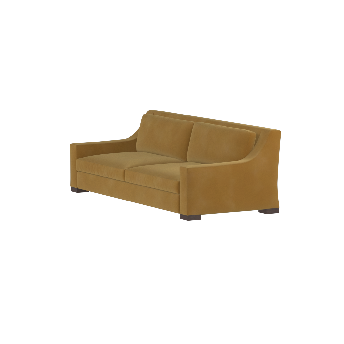 Louis 2 Seater Sofa — Structured Design with Tapered Arms