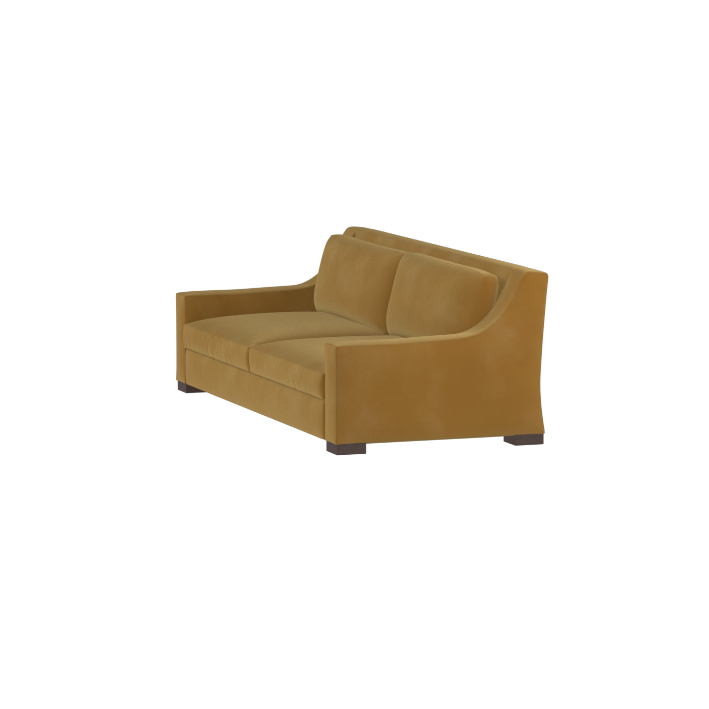 Louis 2 Seater Sofa — Structured Design with Tapered Arms