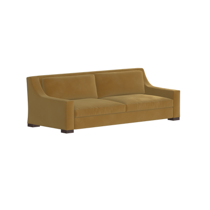 Louis 2 Seater Sofa — Structured Design with Tapered Arms