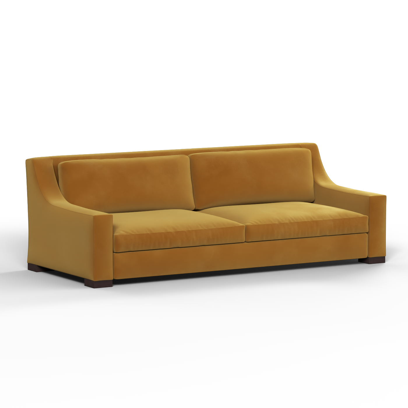 Louis 2 Seater Sofa — Structured Design with Tapered Arms