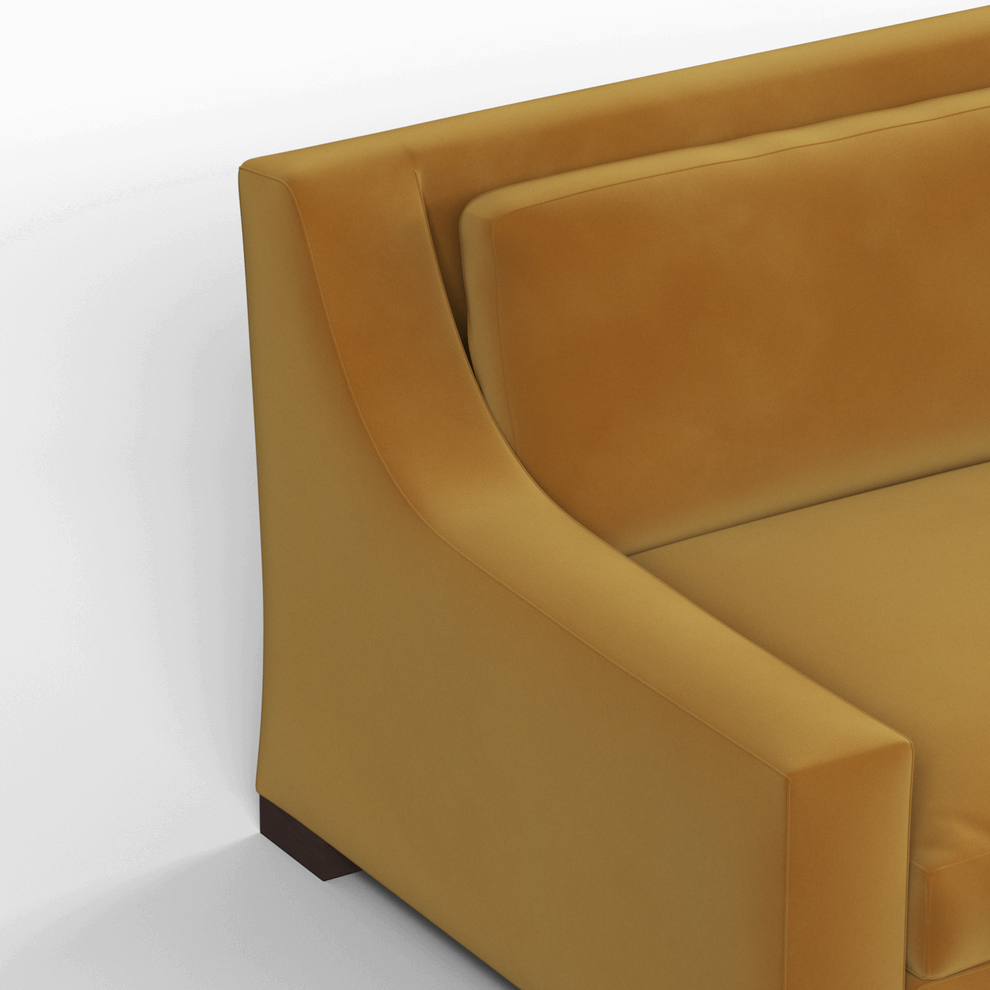 Louis 2 Seater Sofa — Structured Design with Tapered Arms