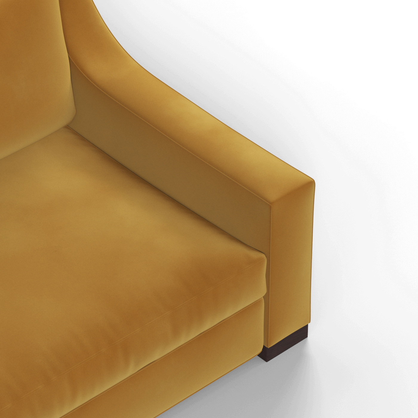 Louis 2 Seater Sofa — Structured Design with Tapered Arms