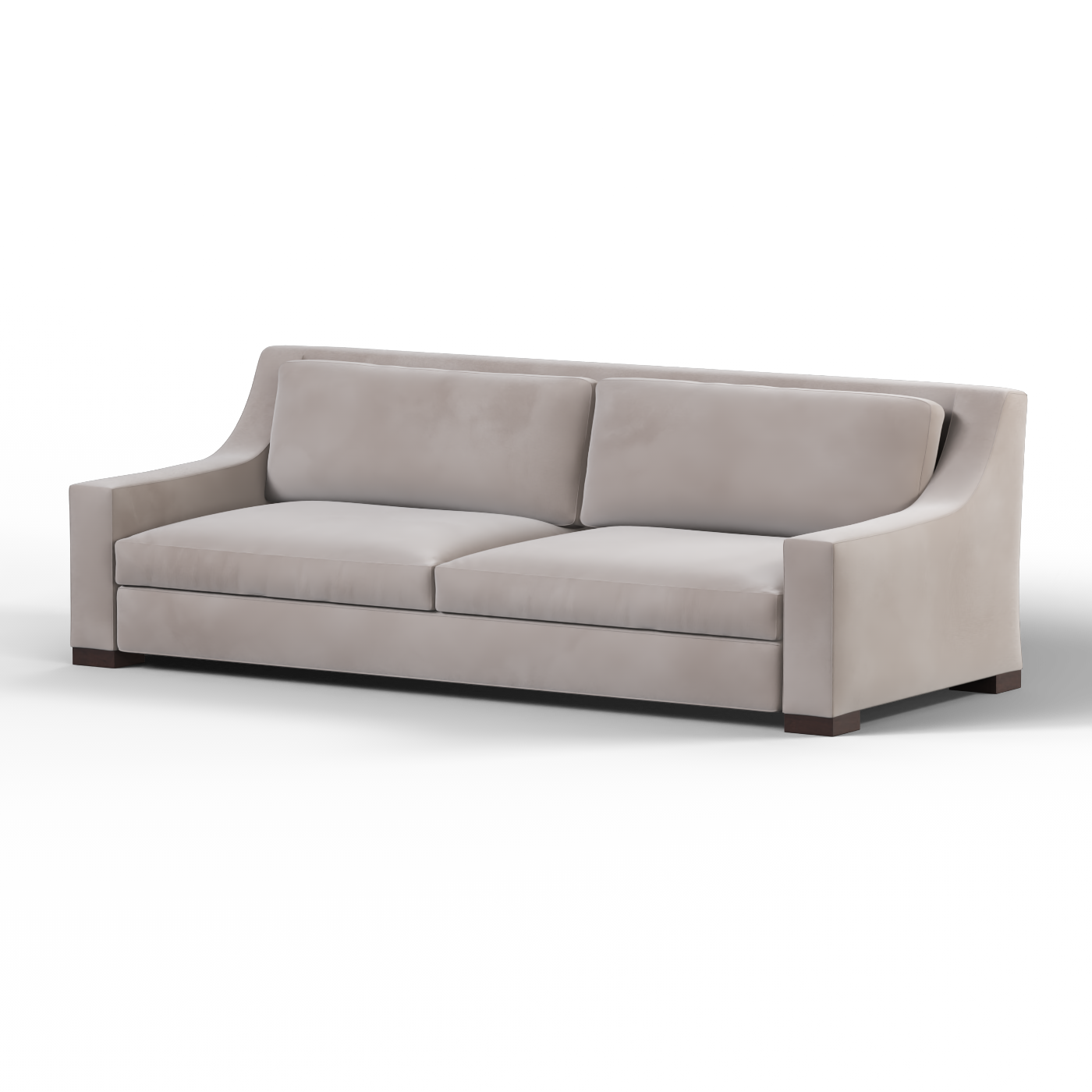 Louis 2 Seater Sofa — Structured Design with Tapered Arms