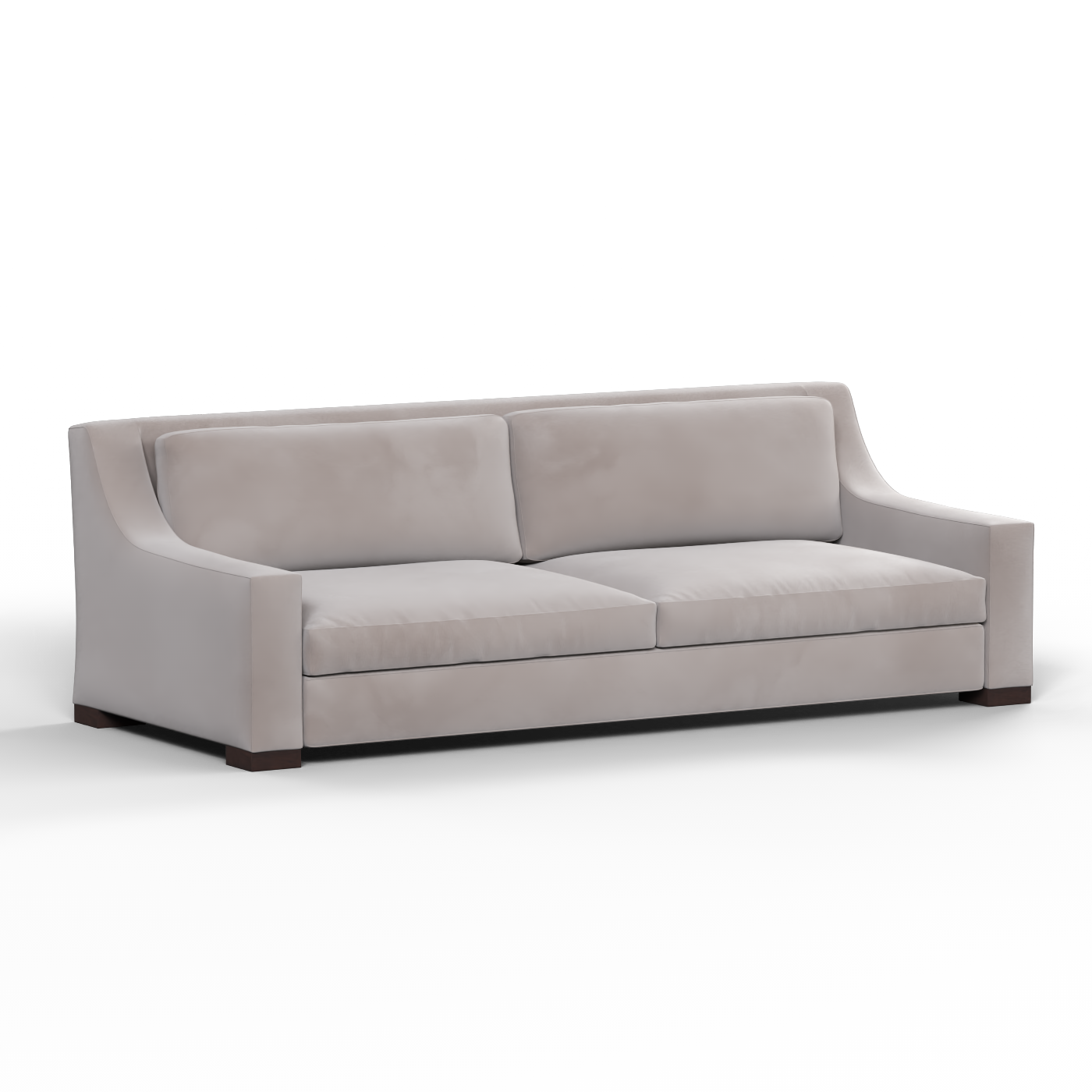 Louis 2 Seater Sofa — Structured Design with Tapered Arms