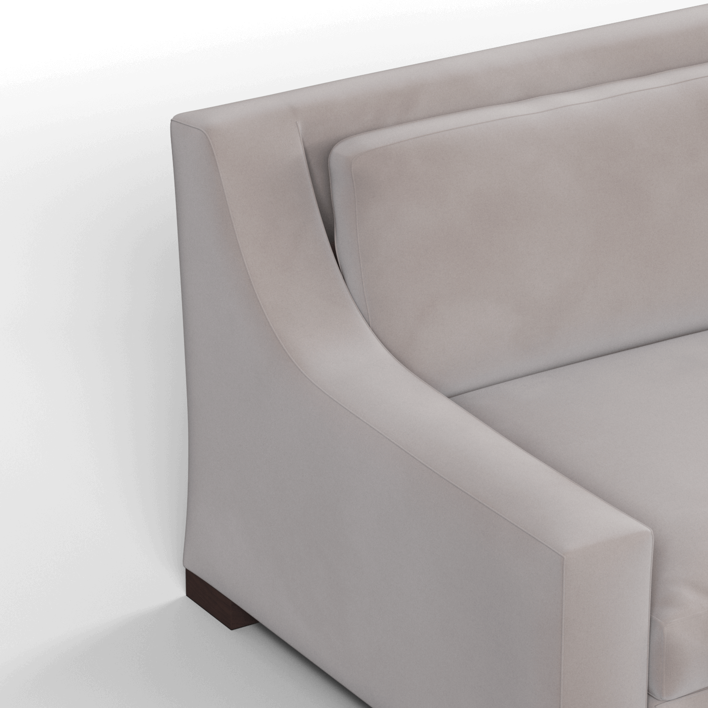 Louis 2 Seater Sofa — Structured Design with Tapered Arms
