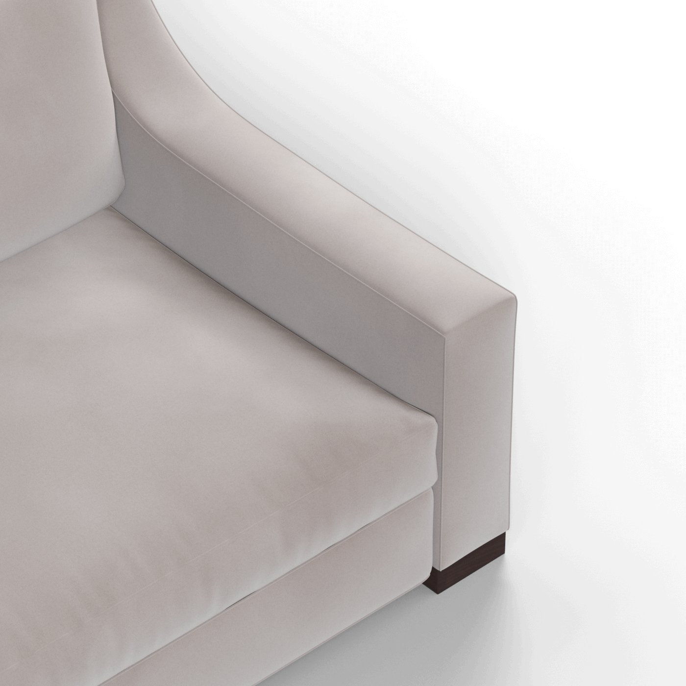 Louis 2 Seater Sofa — Structured Design with Tapered Arms