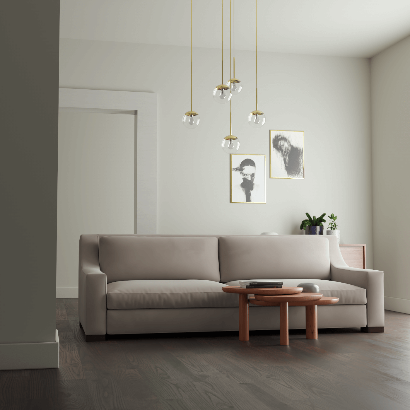 Louis 2 Seater Sofa — Structured Design with Tapered Arms