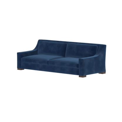 Louis 2 Seater Sofa — Structured Design with Tapered Arms