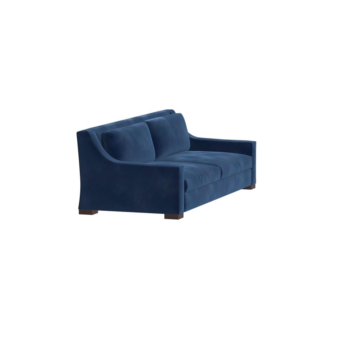 Louis 2 Seater Sofa — Structured Design with Tapered Arms