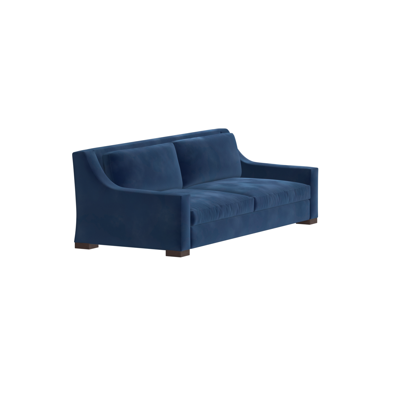 Louis 2 Seater Sofa — Structured Design with Tapered Arms