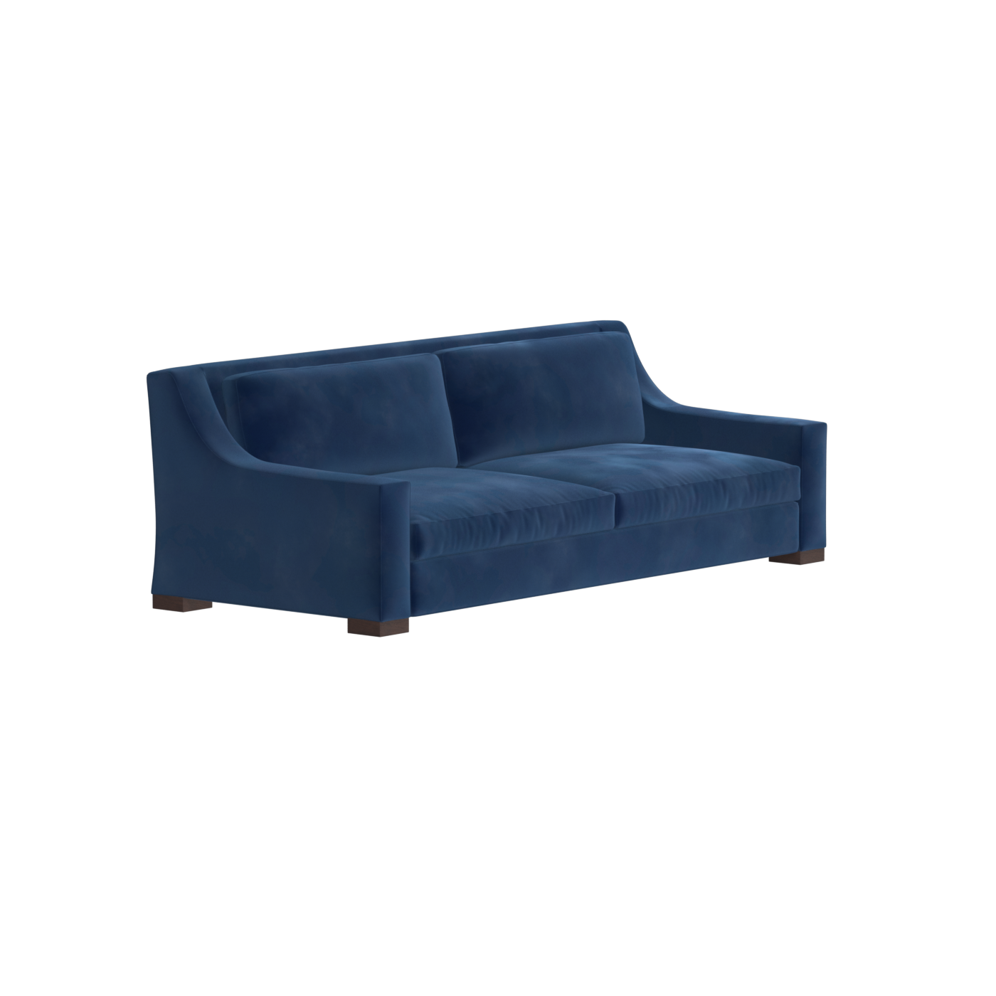 Louis 2 Seater Sofa — Structured Design with Tapered Arms