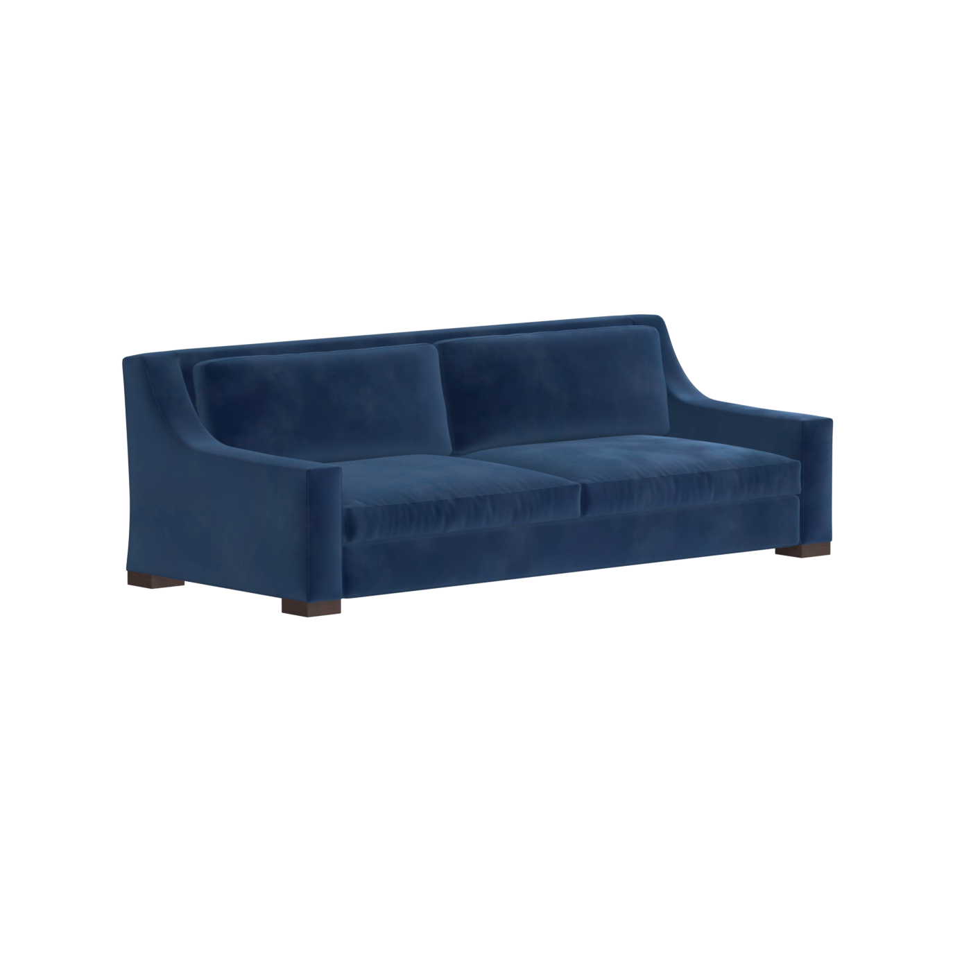 Louis 2 Seater Sofa — Structured Design with Tapered Arms