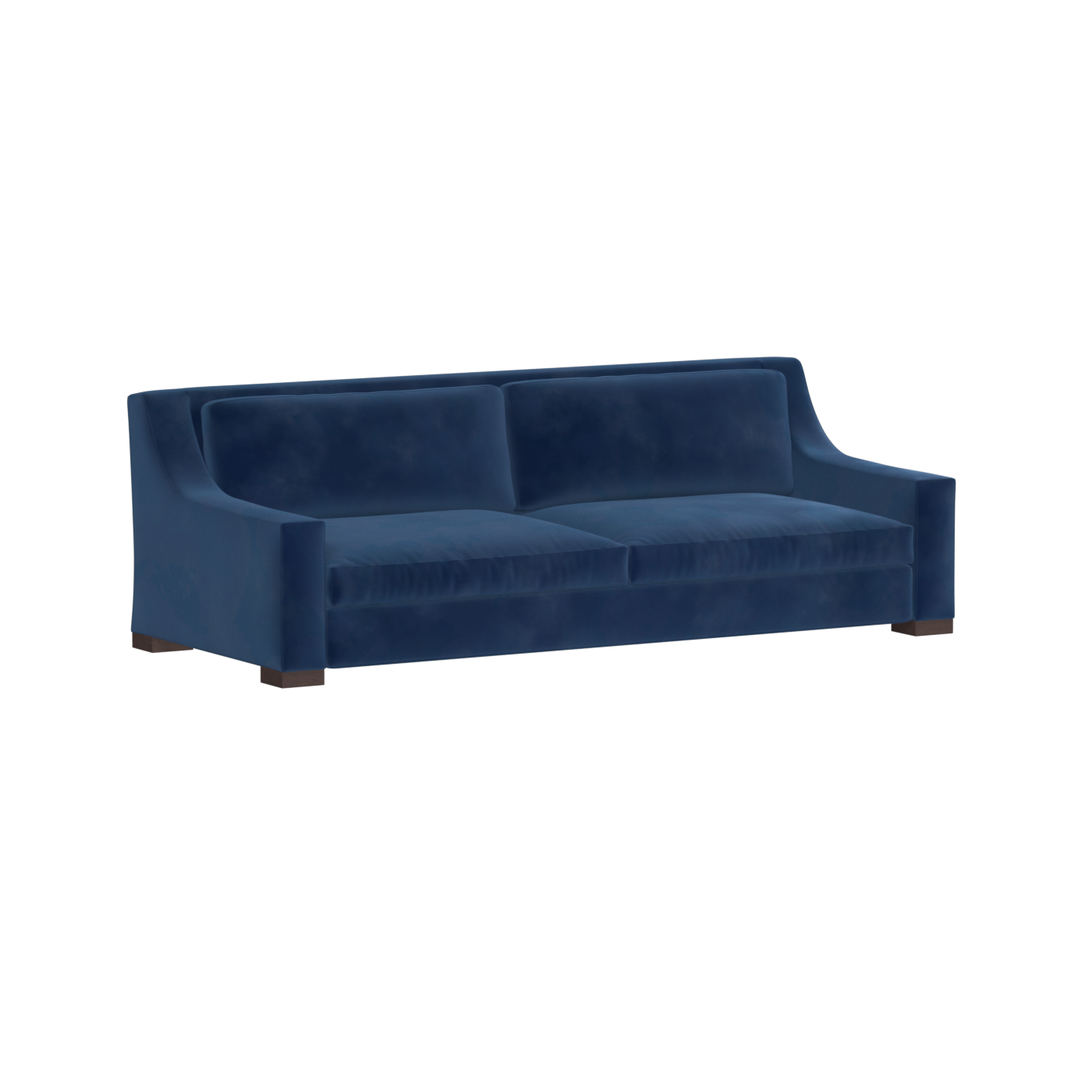 Louis 2 Seater Sofa — Structured Design with Tapered Arms