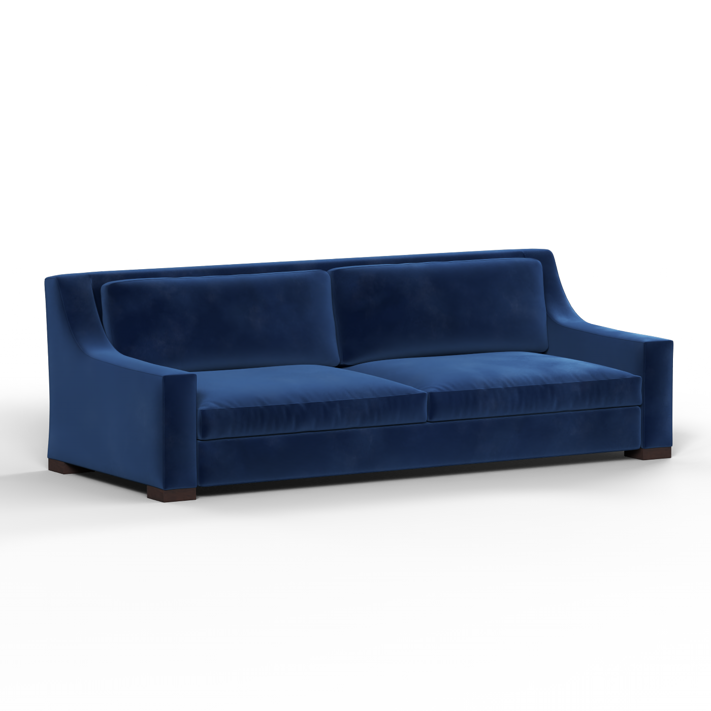 Louis 2 Seater Sofa — Structured Design with Tapered Arms