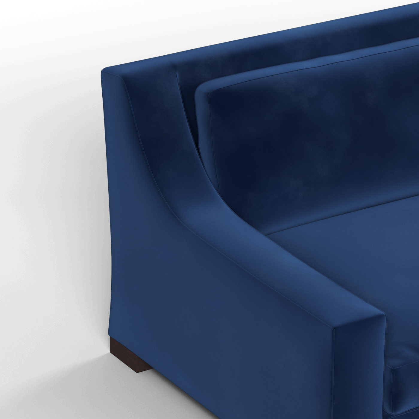 Louis 2 Seater Sofa — Structured Design with Tapered Arms