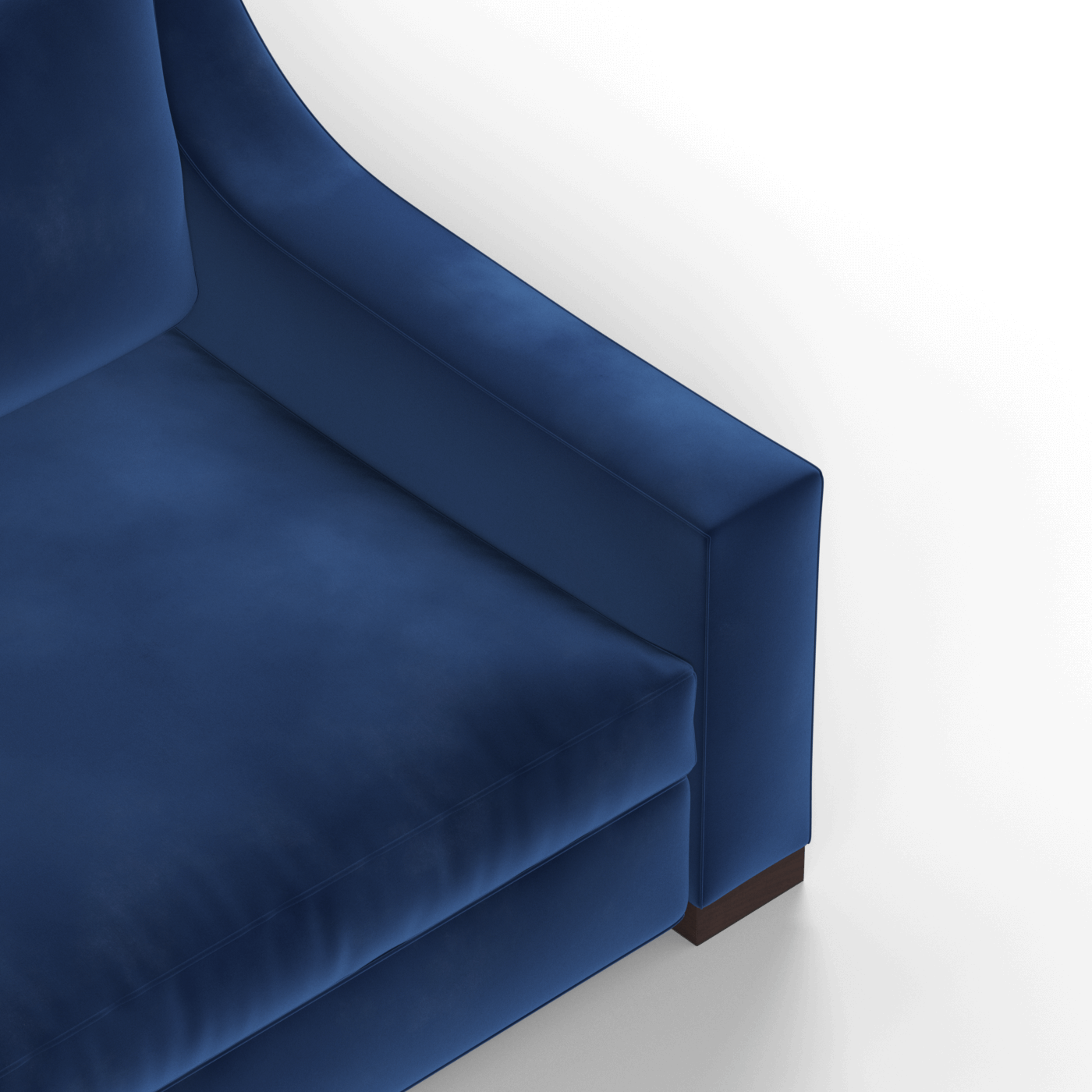 Louis 2 Seater Sofa — Structured Design with Tapered Arms