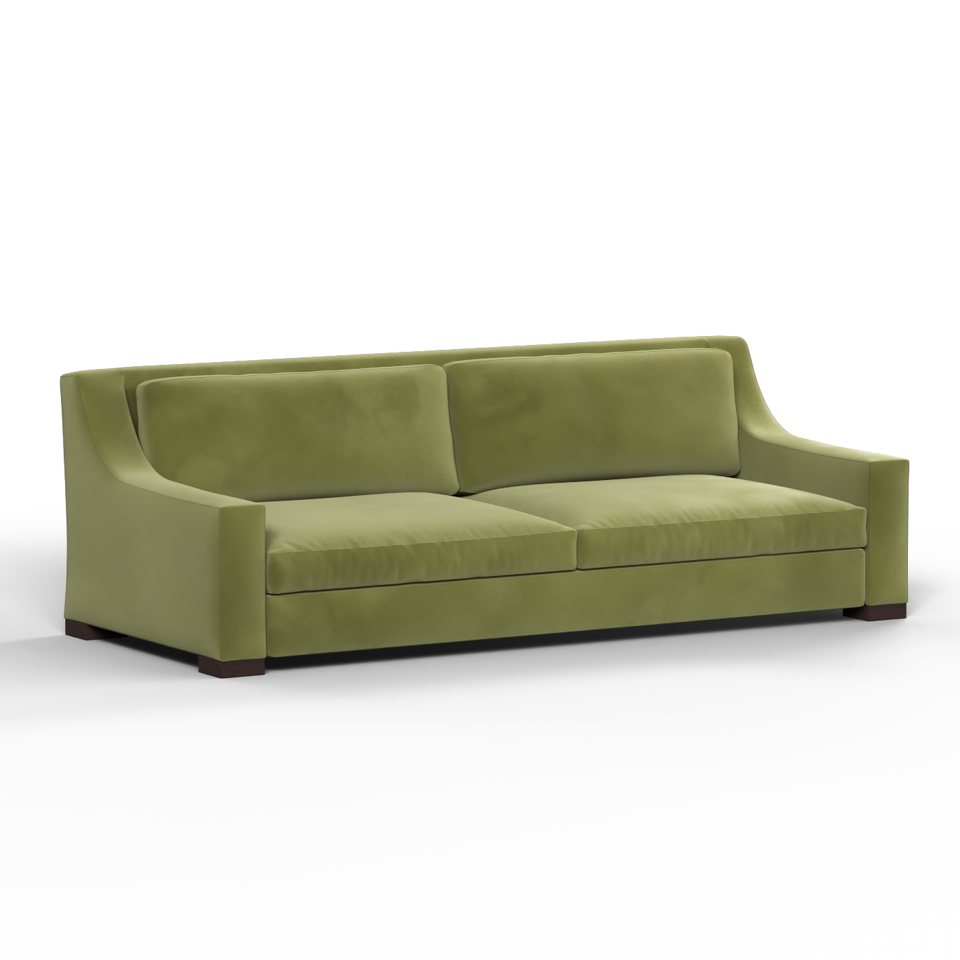 Louis 2 Seater Sofa — Structured Design with Tapered Arms