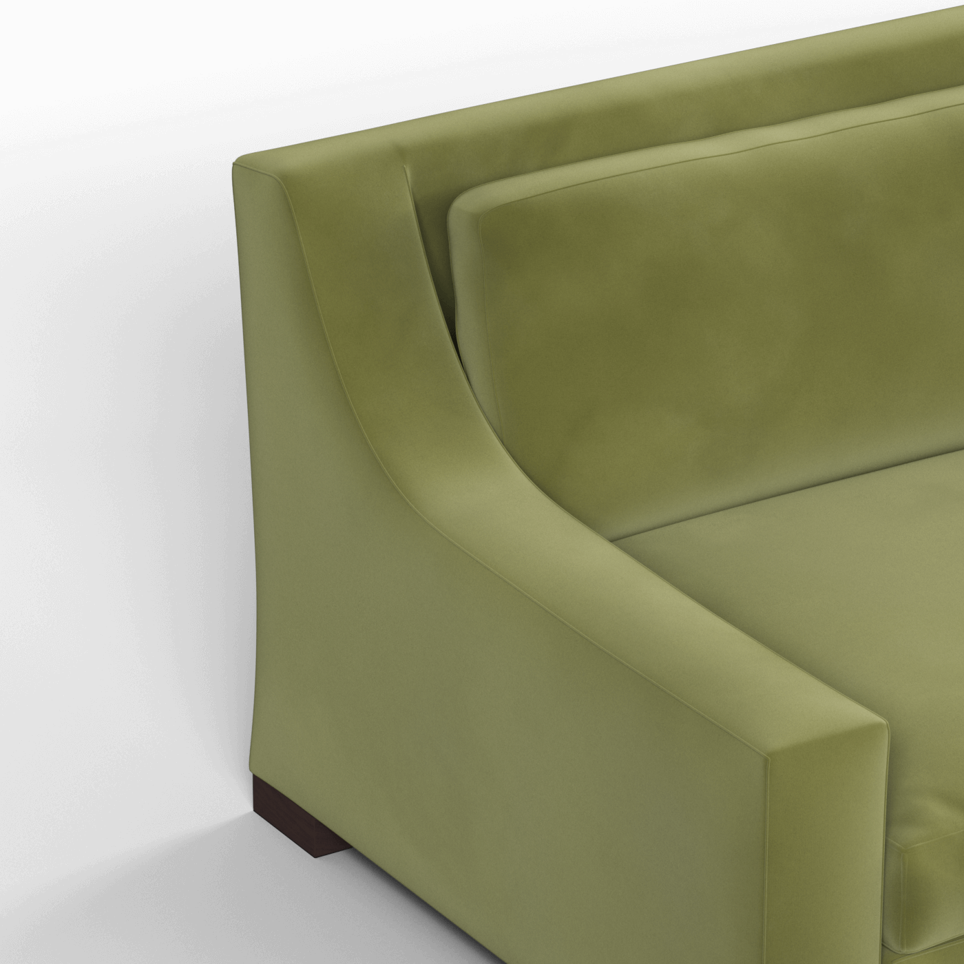 Louis 2 Seater Sofa — Structured Design with Tapered Arms
