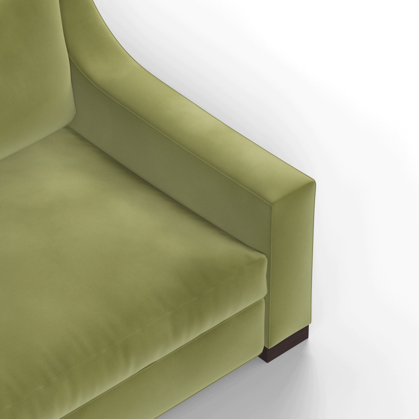 Louis 2 Seater Sofa — Structured Design with Tapered Arms
