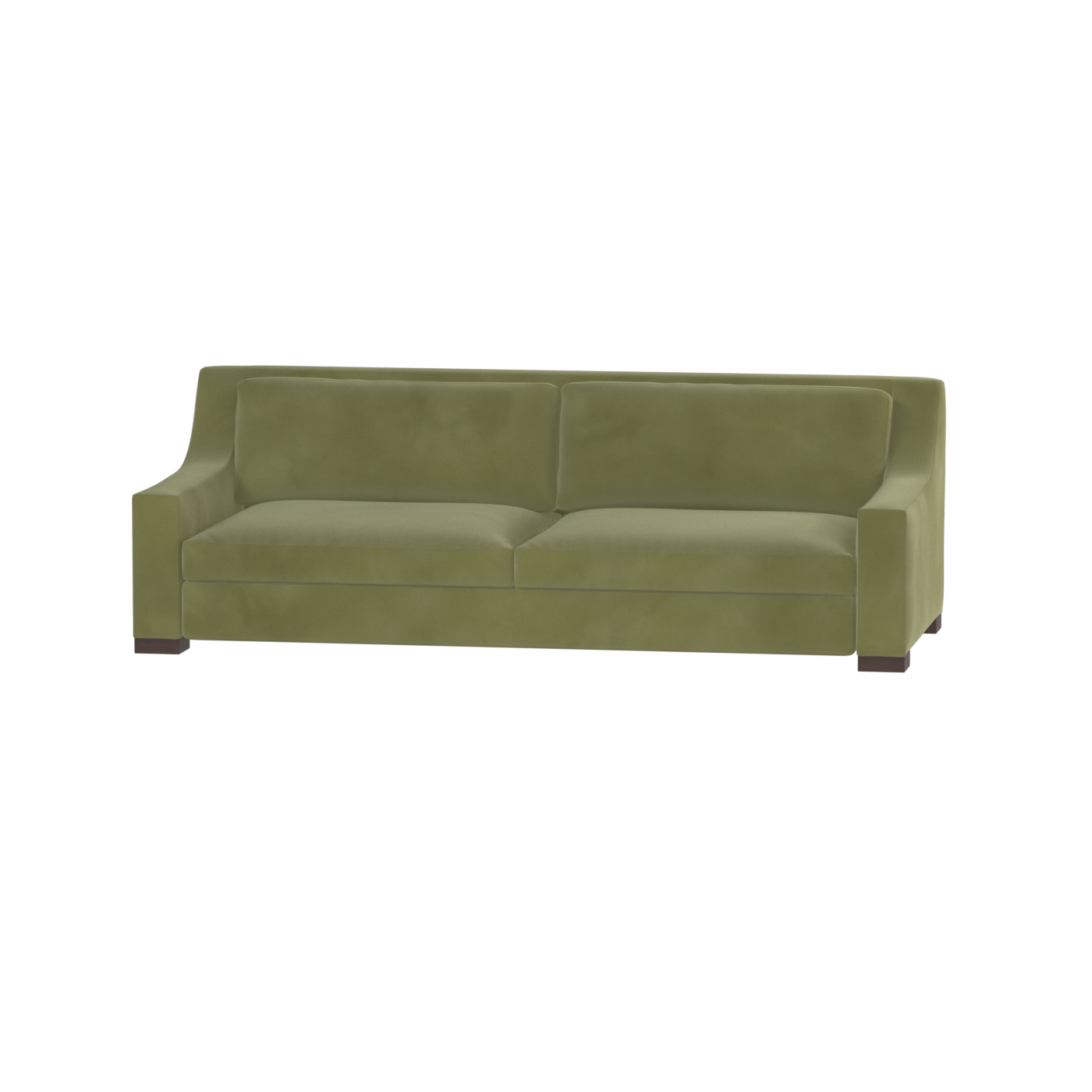 Louis 2 Seater Sofa — Structured Design with Tapered Arms