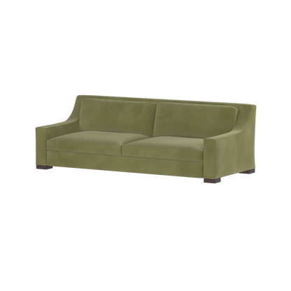 Louis 2 Seater Sofa — Structured Design with Tapered Arms