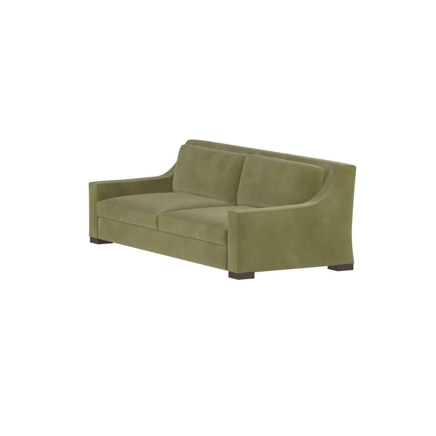 Louis 2 Seater Sofa — Structured Design with Tapered Arms