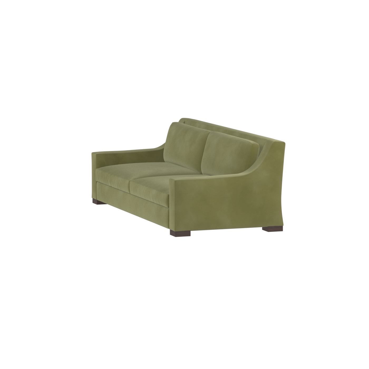 Louis 2 Seater Sofa — Structured Design with Tapered Arms