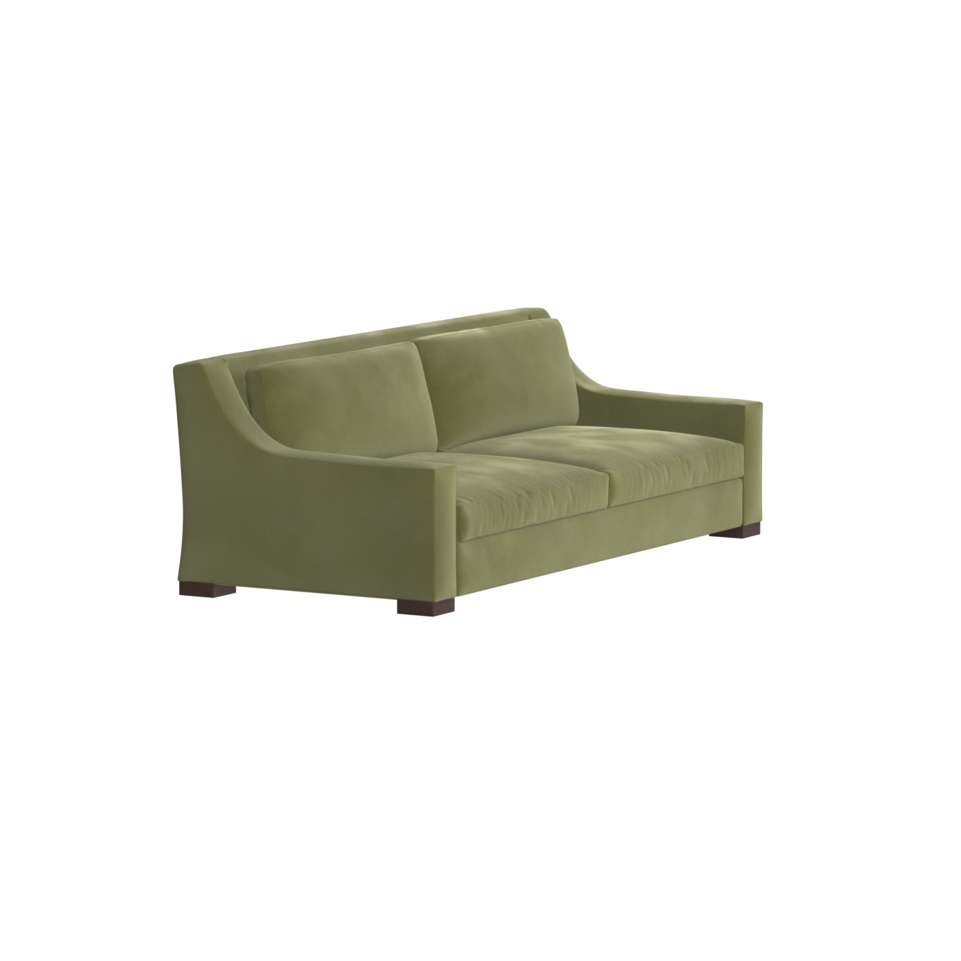 Louis 2 Seater Sofa — Structured Design with Tapered Arms