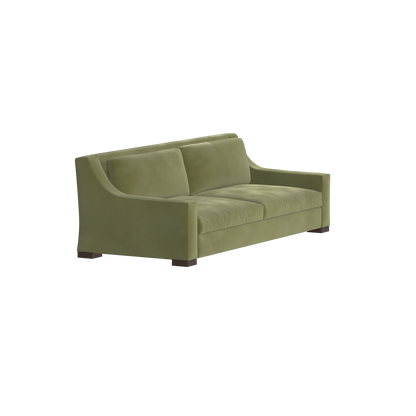 Louis 2 Seater Sofa — Structured Design with Tapered Arms