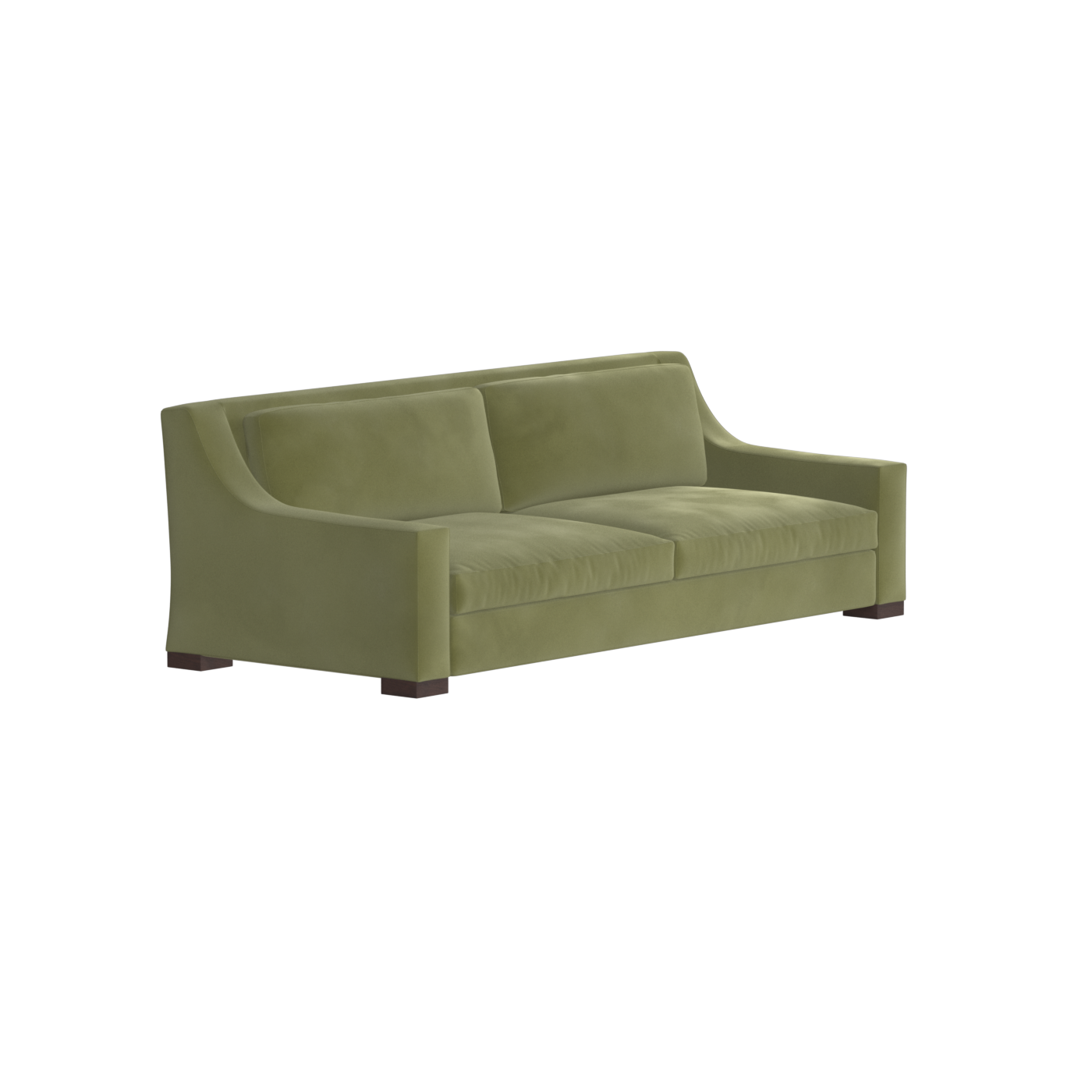 Louis 2 Seater Sofa — Structured Design with Tapered Arms