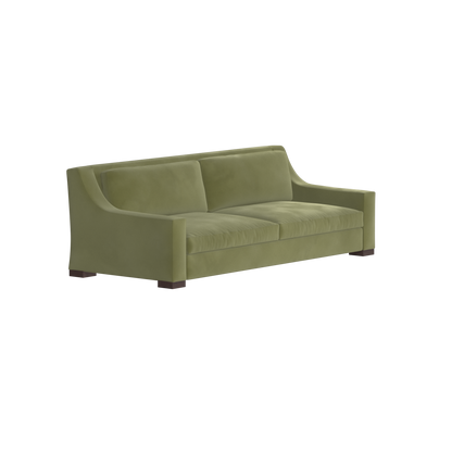Louis 2 Seater Sofa — Structured Design with Tapered Arms