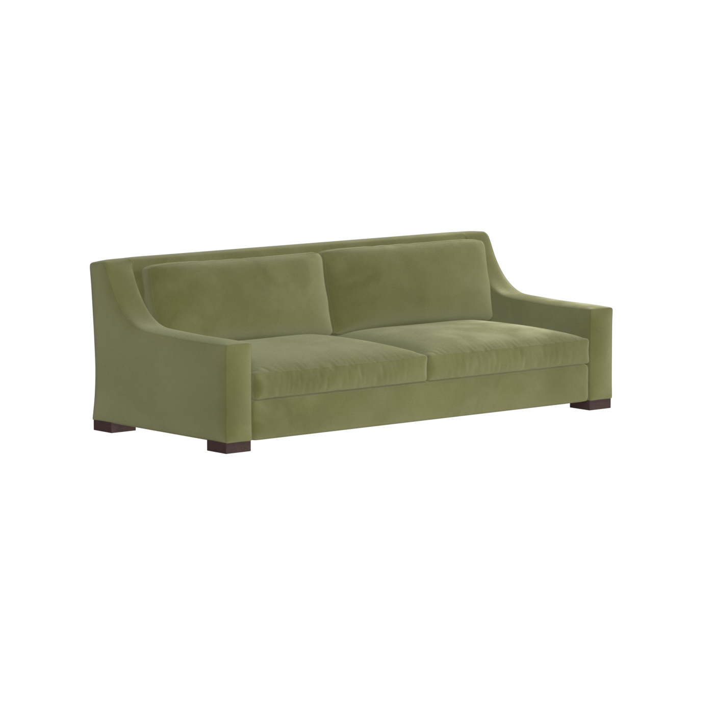 Louis 2 Seater Sofa — Structured Design with Tapered Arms