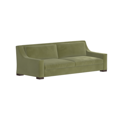 Louis 2 Seater Sofa — Structured Design with Tapered Arms