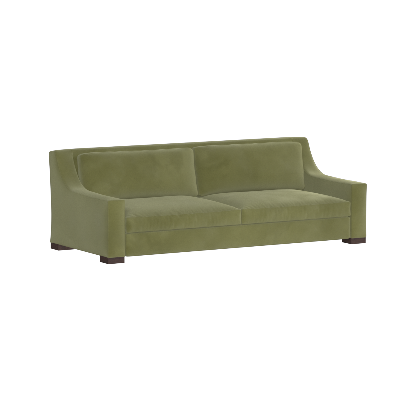 Louis 2 Seater Sofa — Structured Design with Tapered Arms