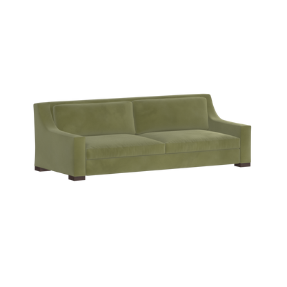 Louis 2 Seater Sofa — Structured Design with Tapered Arms