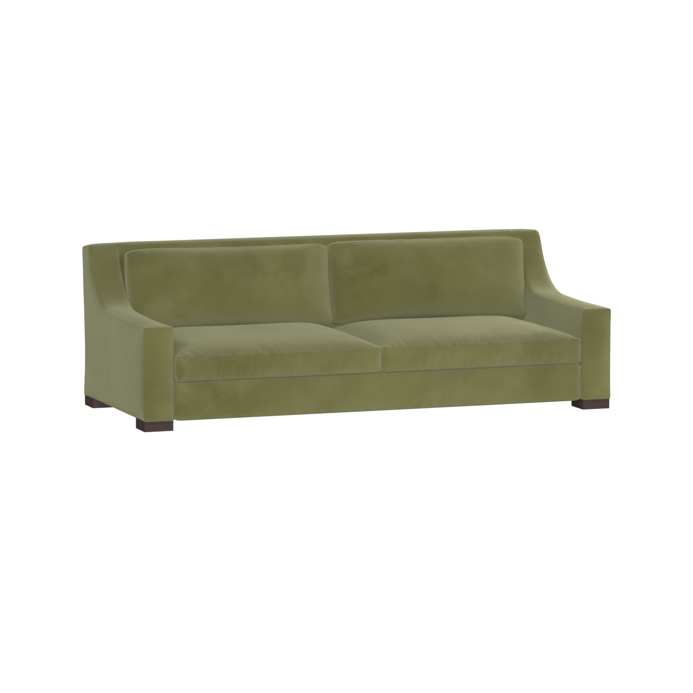 Louis 2 Seater Sofa — Structured Design with Tapered Arms
