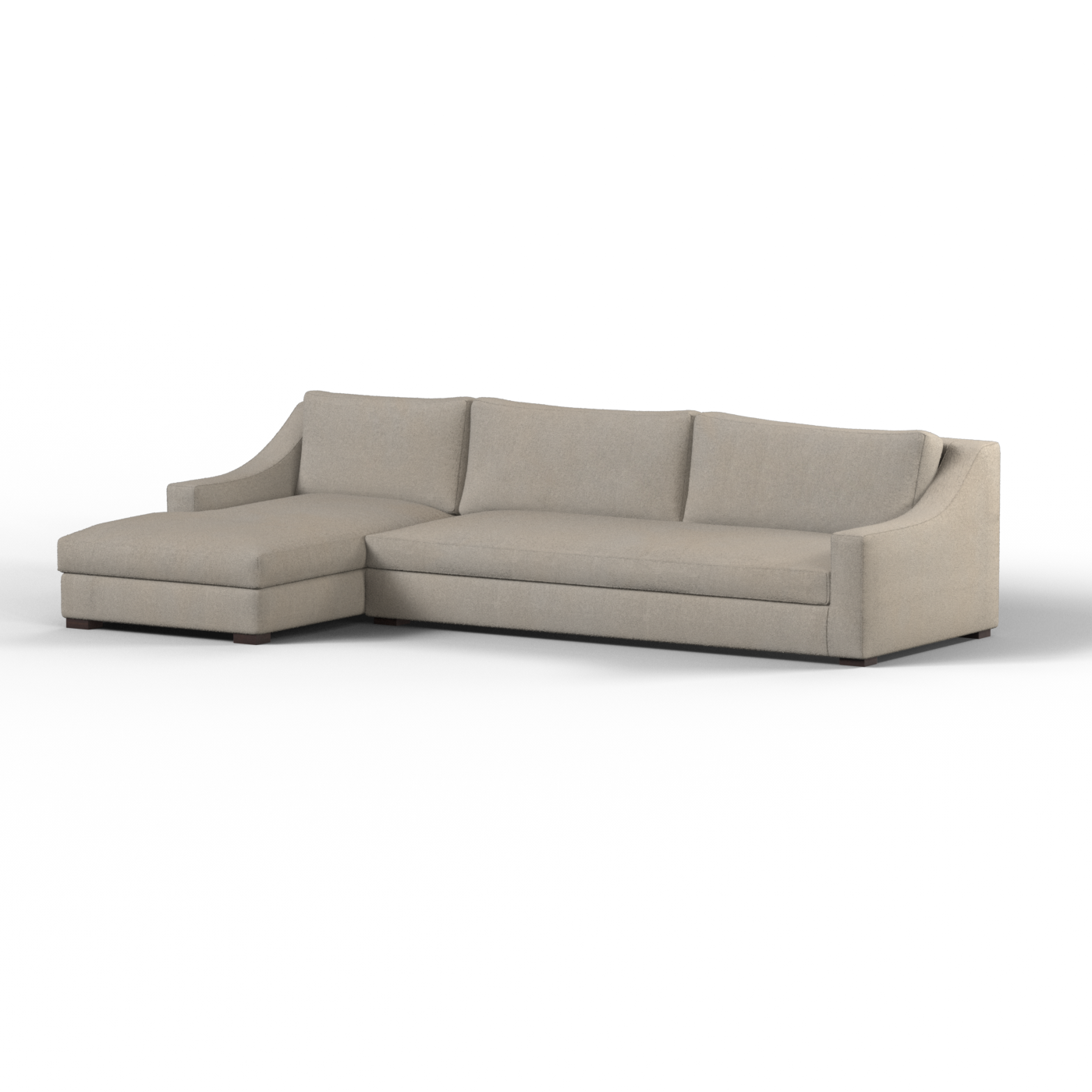 Louis Sectional Sofa — Low-Profile Modular Corner Layout