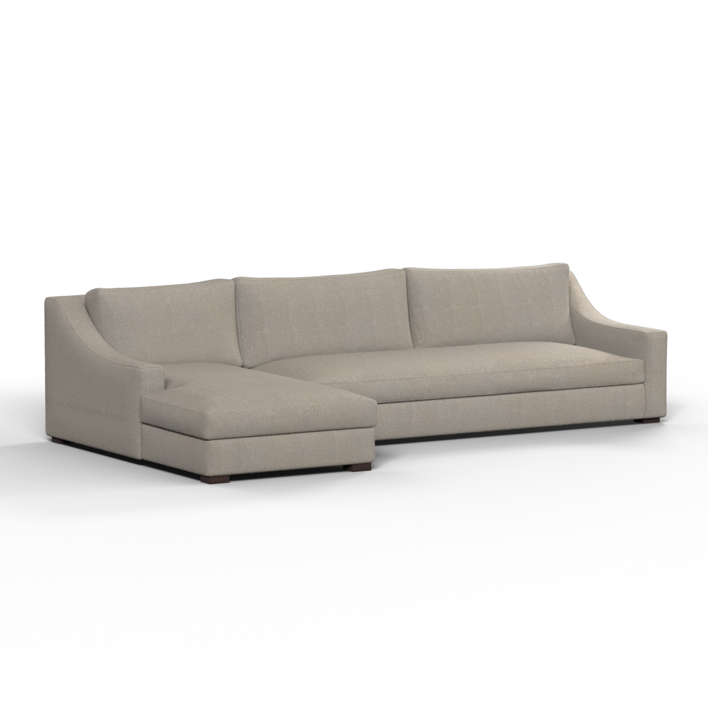 Louis Sectional Sofa — Low-Profile Modular Corner Layout