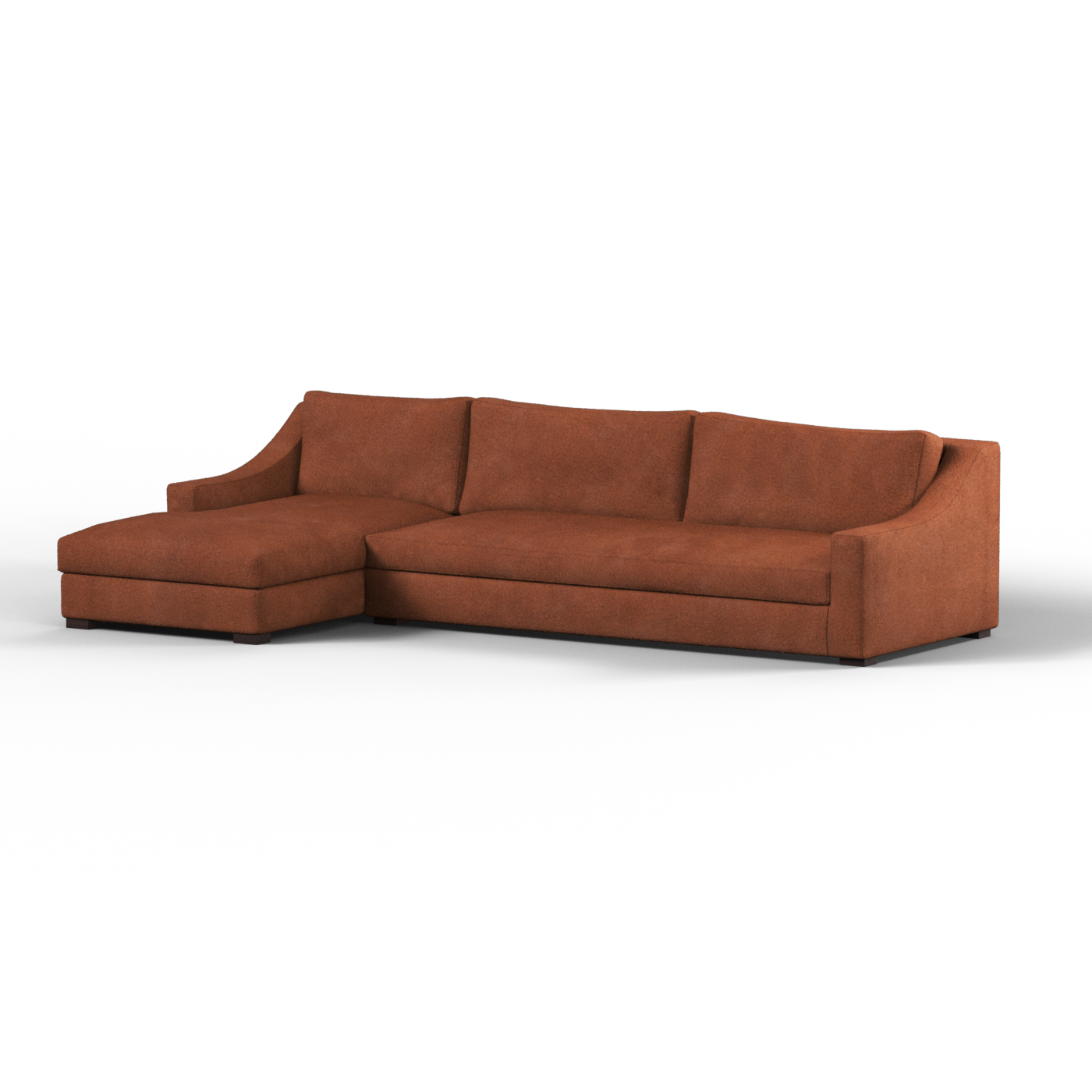 Louis Sectional Sofa — Low-Profile Modular Corner Layout