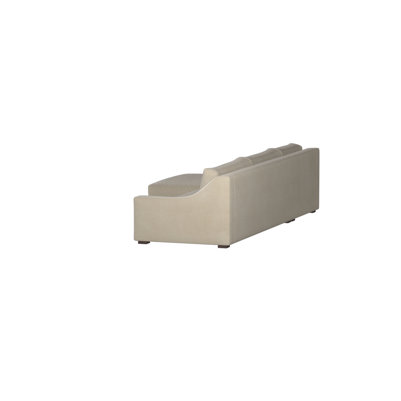 Canapé sectionnel Louis — Disposition d'angle modulaire à profil bas 