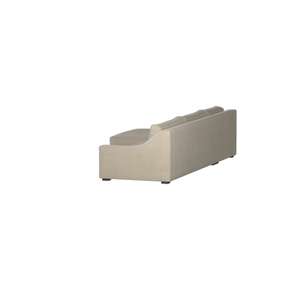 Canapé sectionnel Louis — Disposition d'angle modulaire à profil bas 