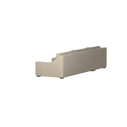 Canapé sectionnel Louis — Disposition d'angle modulaire à profil bas 