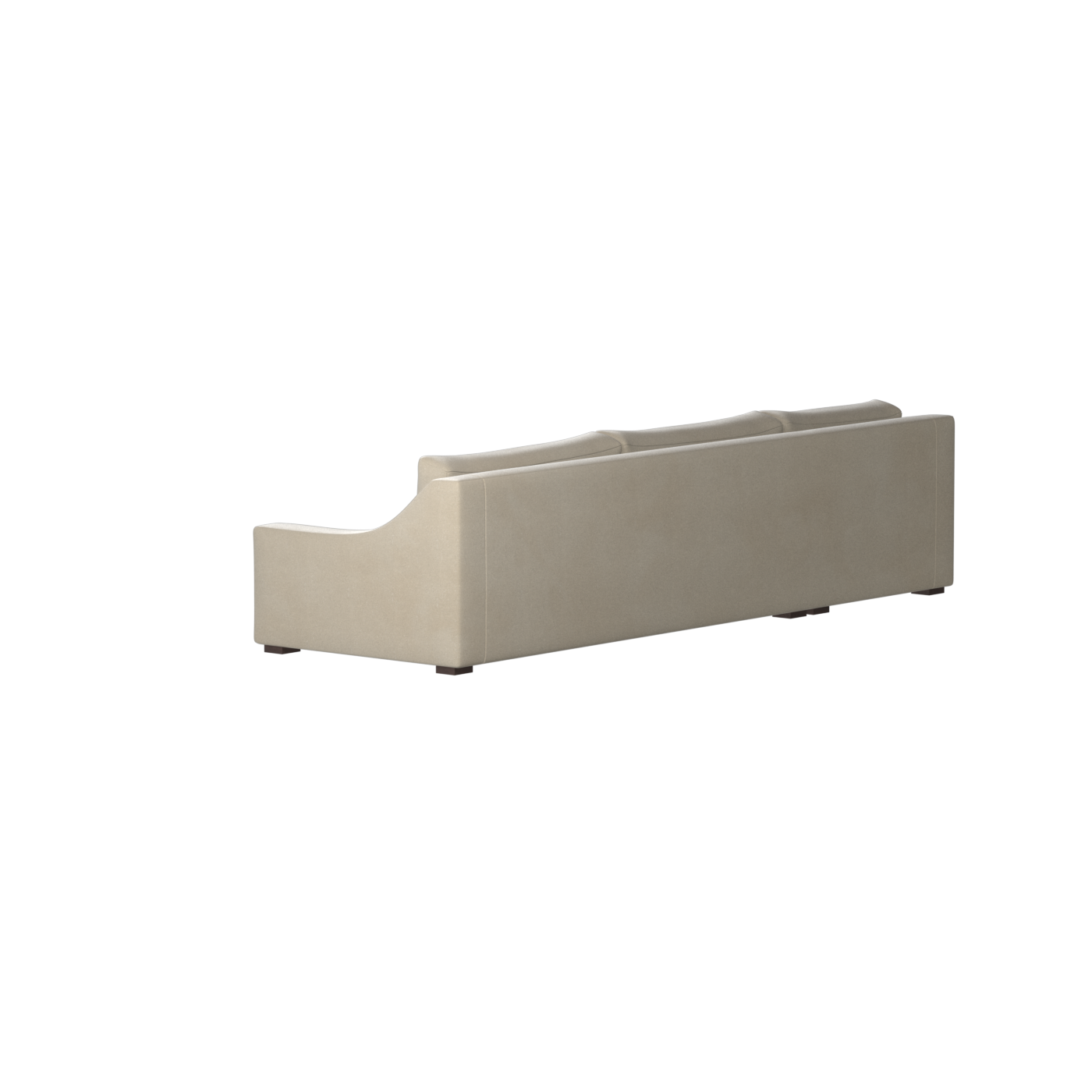 Canapé sectionnel Louis — Disposition d'angle modulaire à profil bas 