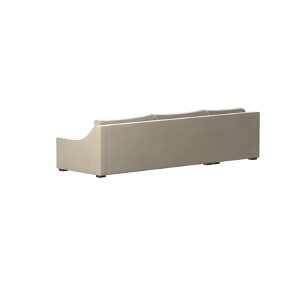 Canapé sectionnel Louis — Disposition d'angle modulaire à profil bas 