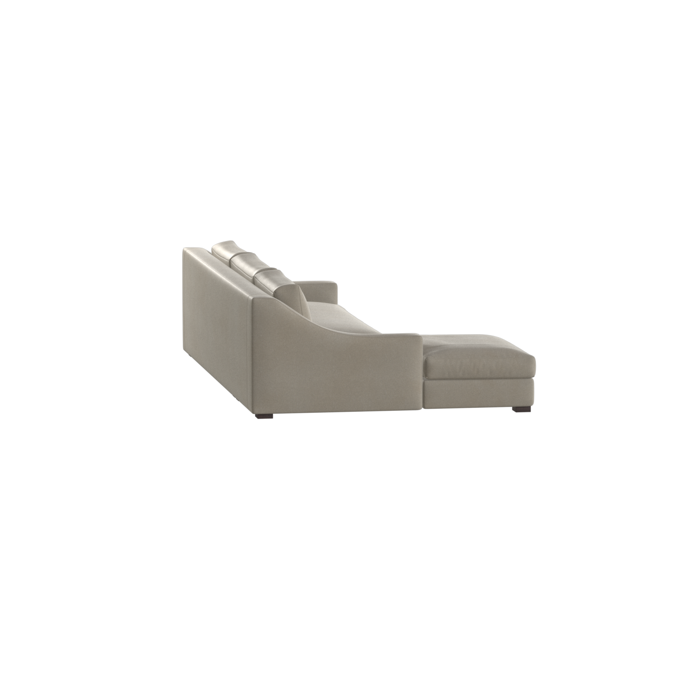 Canapé sectionnel Louis — Disposition d'angle modulaire à profil bas 