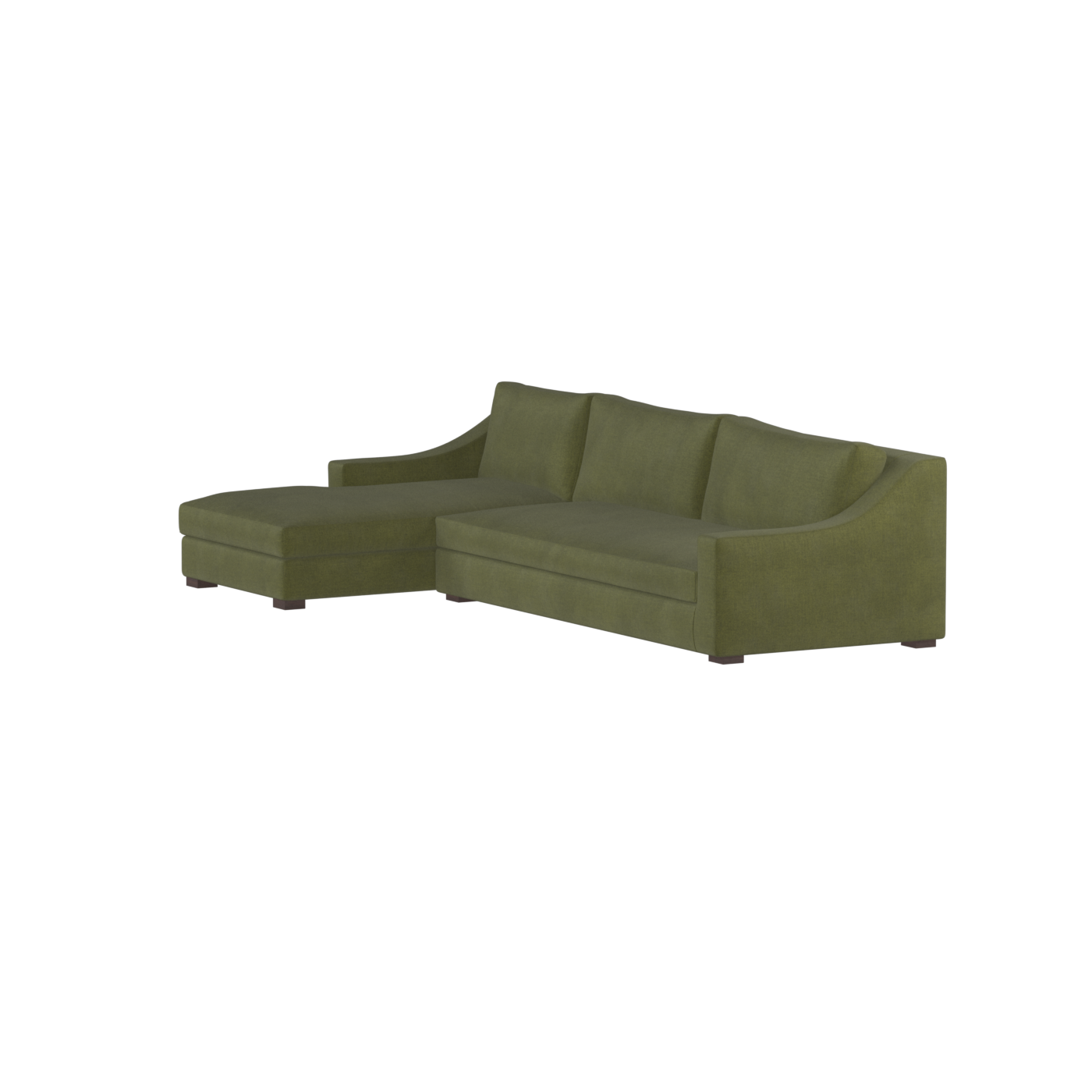 Louis Sectional Sofa — Low-Profile Modular Corner Layout