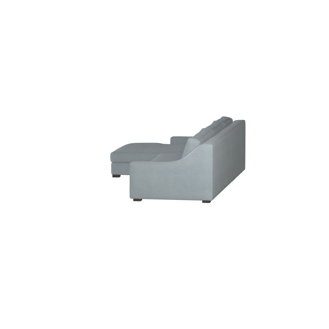 Canapé sectionnel Louis — Disposition d'angle modulaire à profil bas 