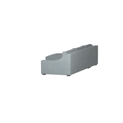 Canapé sectionnel Louis — Disposition d'angle modulaire à profil bas 