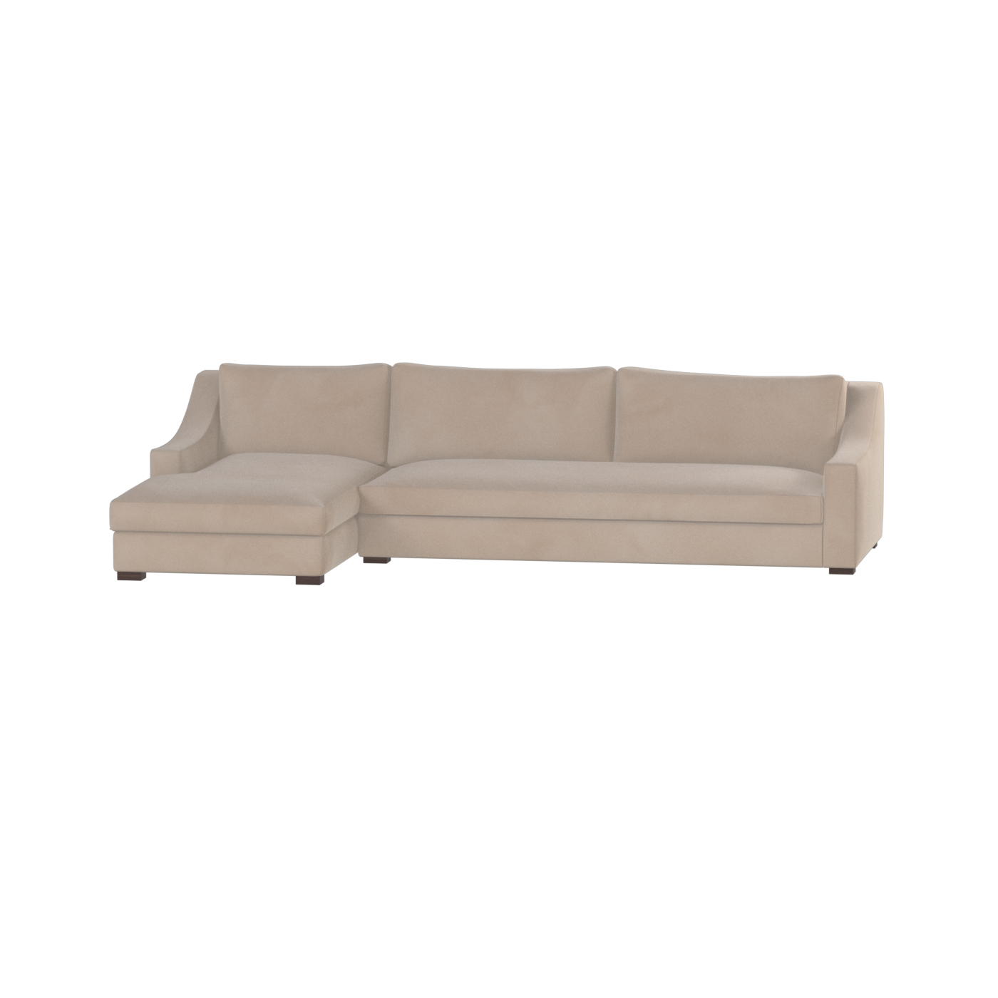 Louis Sectional Sofa — Low-Profile Modular Corner Layout