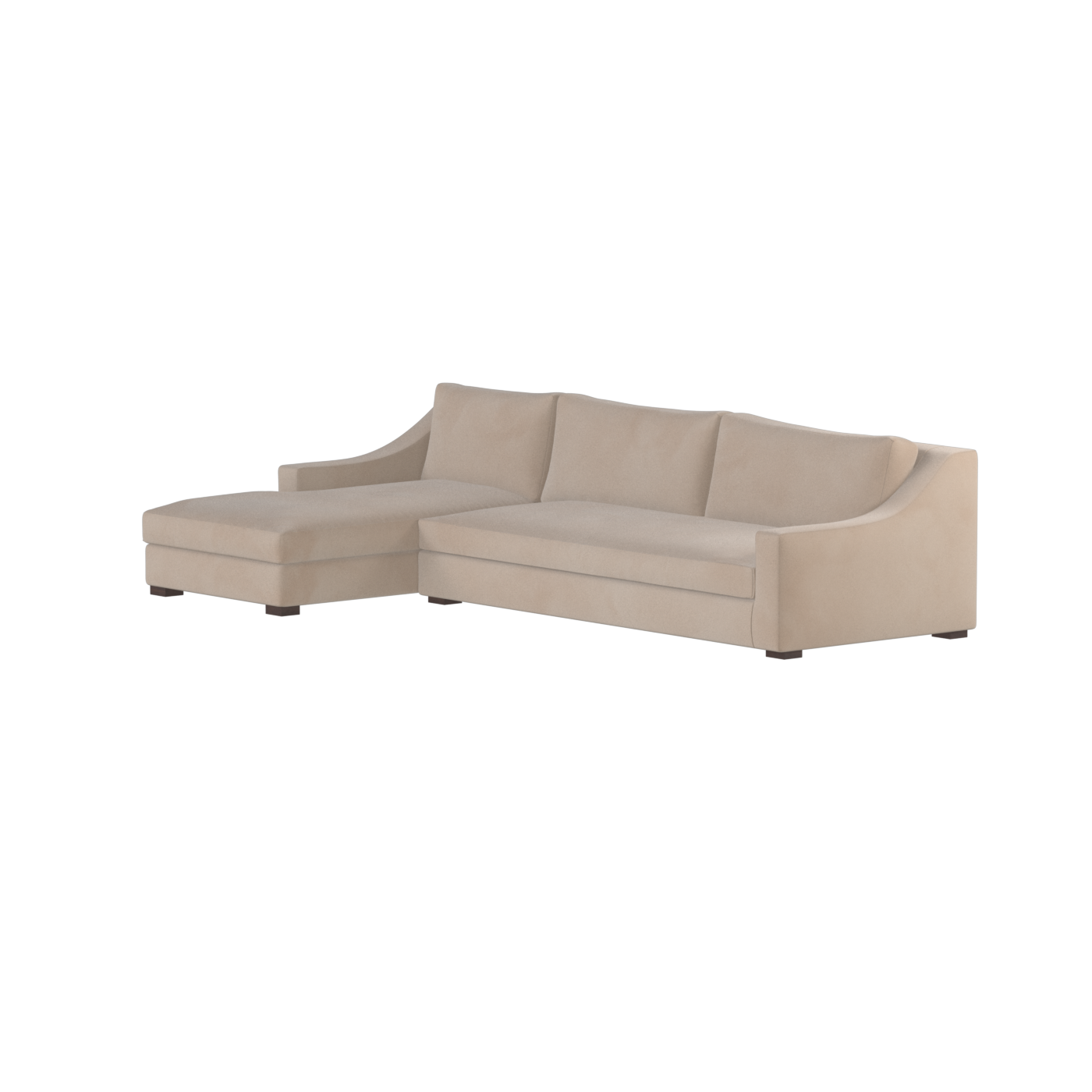Louis Sectional Sofa — Low-Profile Modular Corner Layout